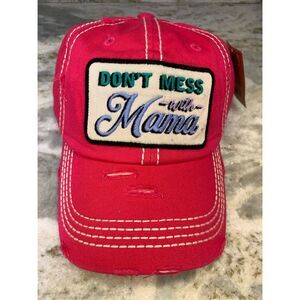 Hot Pink Baseball Cap with Don’t Mess with Mama #mothers day